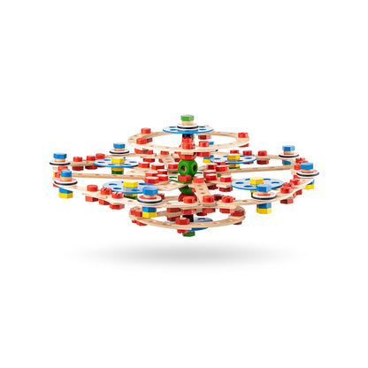 Jucarie din lemn - Set constructie inginer (340 piese)