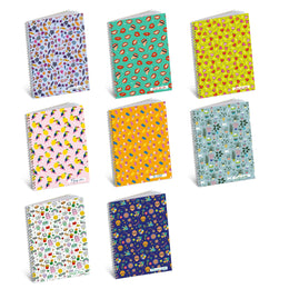 Caiet A4+ cu spirala - Pattern 2025, 80 g/m2, 60 pag., copertÄƒ plastic + laminare UV (Dictando)