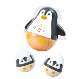 Jucarie din lemn - Familia de Pinguini Hopa Mitica