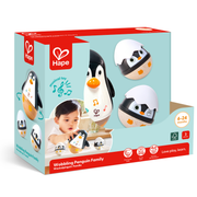 Jucarie din lemn - Familia de Pinguini Hopa Mitica