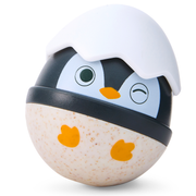 Jucarie din lemn - Familia de Pinguini Hopa Mitica