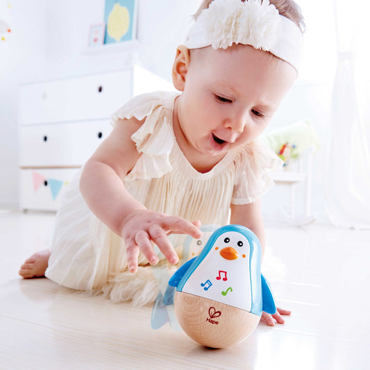 Jucarie din lemn - Pinguin Hopa Mitica