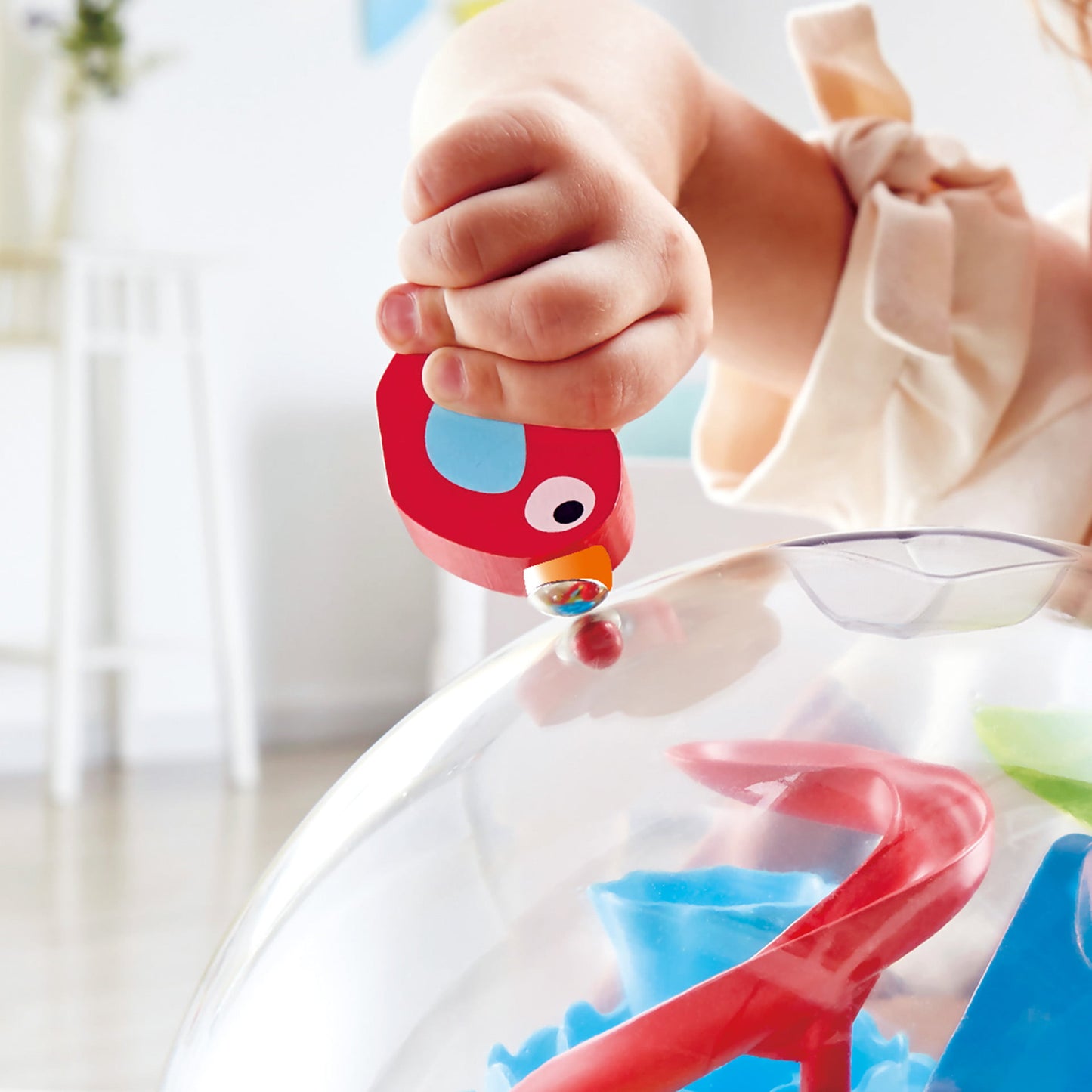 Jucarie din lemn - Labirint magnetic 3D