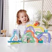 Jucarie din lemn de stivuit pentru copii - Natura