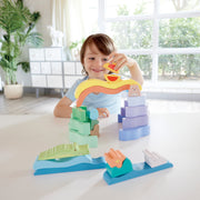 Jucarie din lemn de stivuit pentru copii - Natura