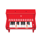 Jucarie din lemn - Pian rosu - invat sa cant cu lumini