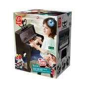 Jucarie din lemn copii - Pian negru cu scaun - invat sa cant cu lumini