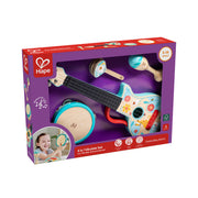 Jucarie din lemn - Set de ukulele 4 in 1 pentru copii