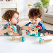 Jucarie din lemn - Set de ukulele 4 in 1 pentru copii