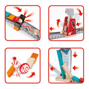 Jucarie din lemn - Domino cu ciocan puternic (59 piese)