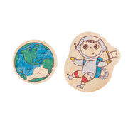 Kit de creat magneti pentru copii cu tematica Spatiu - 17 piese