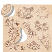 Kit de creat magneti pentru copii cu tematica Spatiu - 17 piese