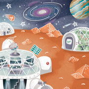 Kit de creat magneti pentru copii cu tematica Spatiu - 17 piese