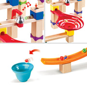 Jucarie din lemn - Marble Run Tricks N Twists (129 piese)