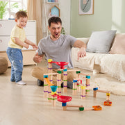 Jucarie din lemn - Marble Run Tricks N Twists (129 piese)