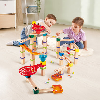 Jucarie din lemn - Marble Run Tricks N Twists (129 piese)