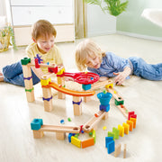 Jucarie din lemn - Marble Run Race Track (81 piese)