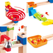 Jucarie din lemn - Marble Run Crazy Rollers (50 piese)