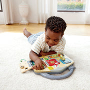 Jucarie din lemn - Placa interactica cu incuietori pentru copii