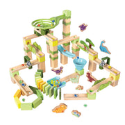 Jucarie din lemn - Marble Run Dino Adventure (131 piese)