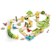 Jucarie din lemn - Marble Run Dino Adventure (131 piese)