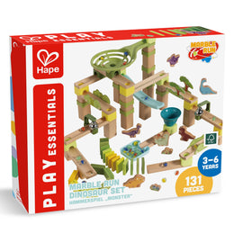 Jucarie din lemn - Marble Run Dino Adventure (131 piese)