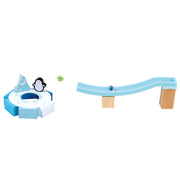 Jucarie din lemn - Marble Run Penguin Playland (112 piese)
