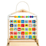 Jucarie din lemn - Abac de invatat engleza (40 piese)
