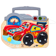 Jucarie din lemn - Placa interactiva Masina de curse