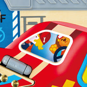 Jucarie din lemn - Placa interactiva Masina de curse