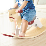 Jucarie din lemn - 2 in 1 Cal balansoar si jucarie de echilibru