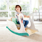 Jucarie din lemn - Scaun Lebada 2 Ã®n 1 pentru copii