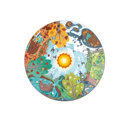 Puzzle copii cu anotimpurile, lumini led  (17 piese)