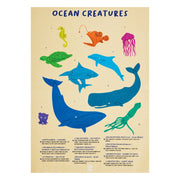 Puzzle - Balena cu cocoasa cu piese tematica ocean, 200 piese