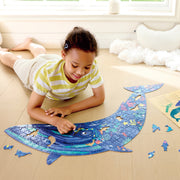 Puzzle - Balena cu cocoasa cu piese tematica ocean, 200 piese