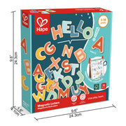 Jucarie din lemn copii - Magneti cu litere (70 piese), alfabetar