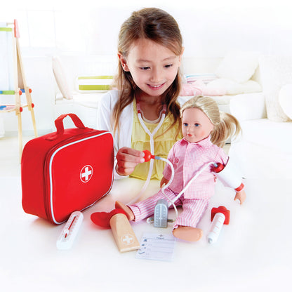 Jucarie din lemn - Set trusa de doctor