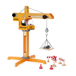 Jucarie din lemn pentru copii - Lift cu macara