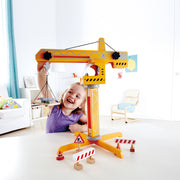 Jucarie din lemn pentru copii - Lift cu macara