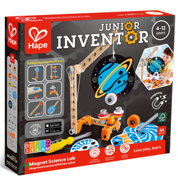 Jucarie din lemn - Laboratorul cu magneti (34 piese)