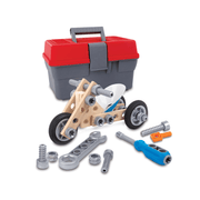 Jucarie din lemn - Set de constructie motociclete (34 piese)