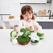 Jucarie din lemn - Set deserturi verzi pentru copii (8 piese)