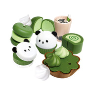 Jucarie din lemn - Set deserturi verzi pentru copii (8 piese)