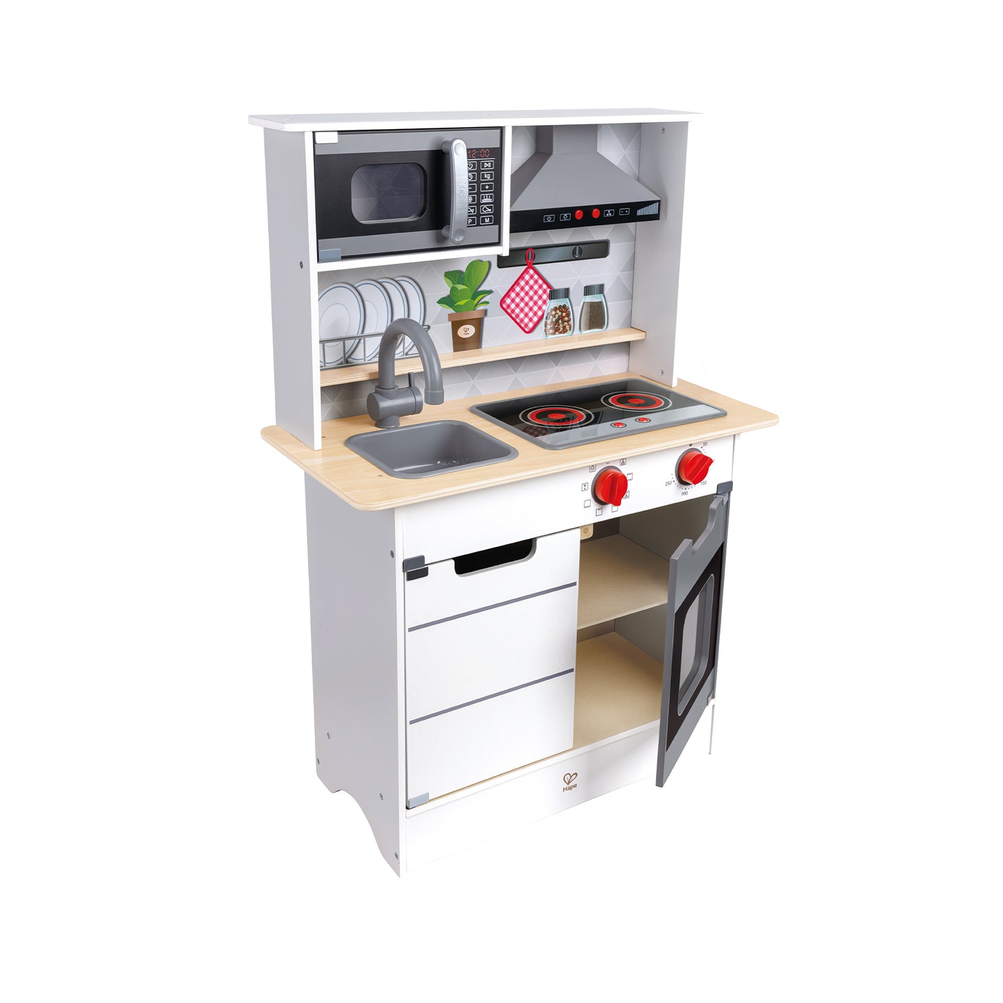 Jucarie din lemn - Set de joaca pentru copii, bucatarie Super Serve