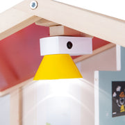 Jucarie din lemn - Casa de papusi mobilata tip vila (29 piese)