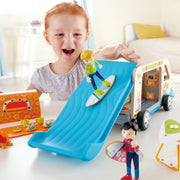 Jucarie din lemn - Furgoneta de aventura (23 piese)