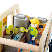 Jucarie din lemn - Furgoneta de aventura (23 piese)