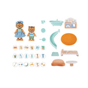 Jucarie din lemn - Casa din jungla a tigrilor (38 piese)