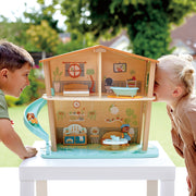 Jucarie din lemn - Casa din jungla a tigrilor (38 piese)