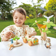 Jucarie din lemn - Plantarea copacilor E-car (7 piese)